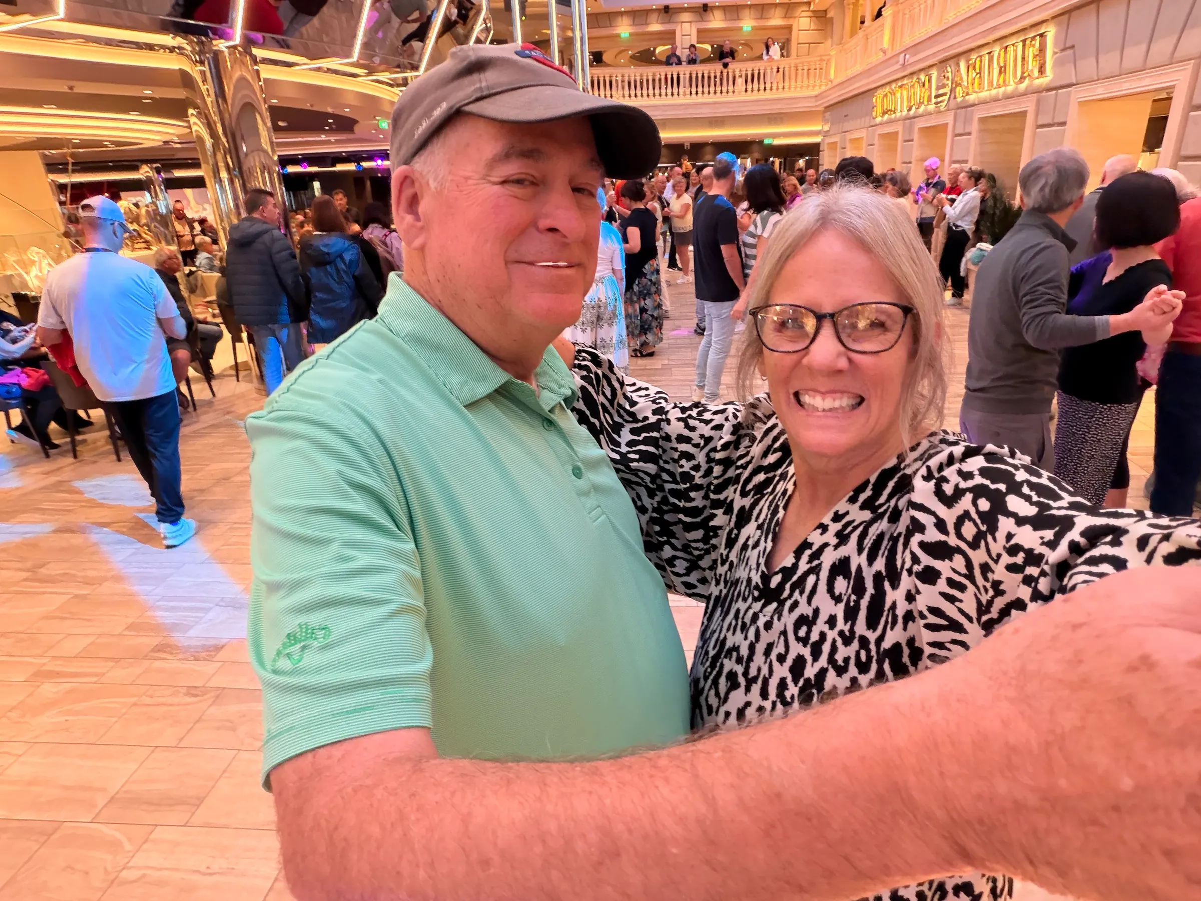 Us learning how to waltz…not pretty…but we got the job done.