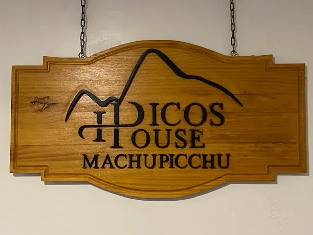 The welcome sign to our house.