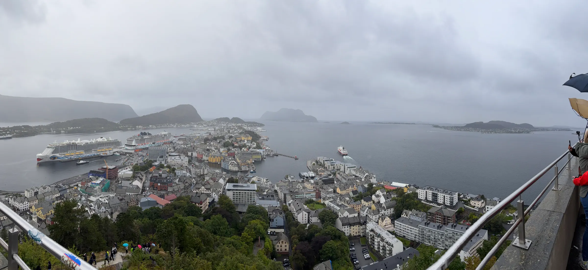 This is shot looking down from the hill that I mentioned earlier. It was quite rainy then!