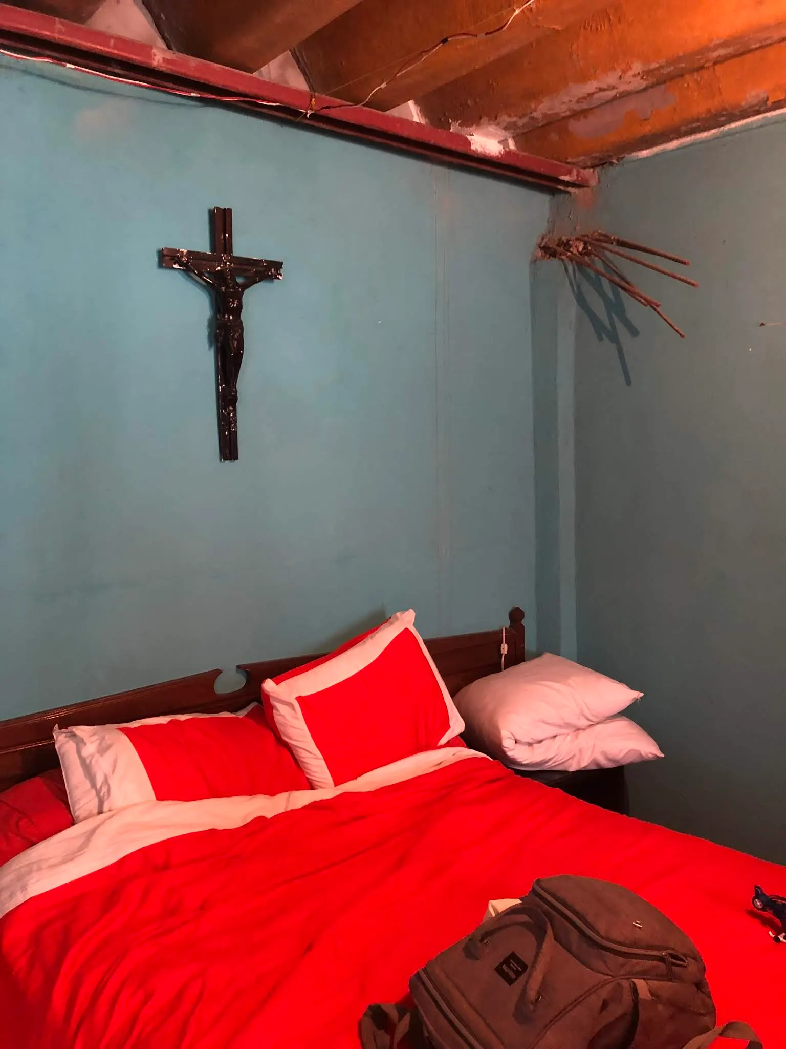 This is the bedroom where Karlie, Neza and the boys sleep. It is actually Juan and Blanca’s bedroom. I guess they are sleeping on a small air mattress in their small living room.