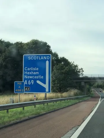 Scotland...almost....but not quite. We'll be there tomorrow...Edinburgh.