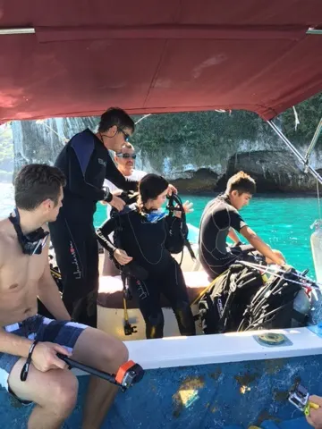 Getting gear on and going overboard!!!