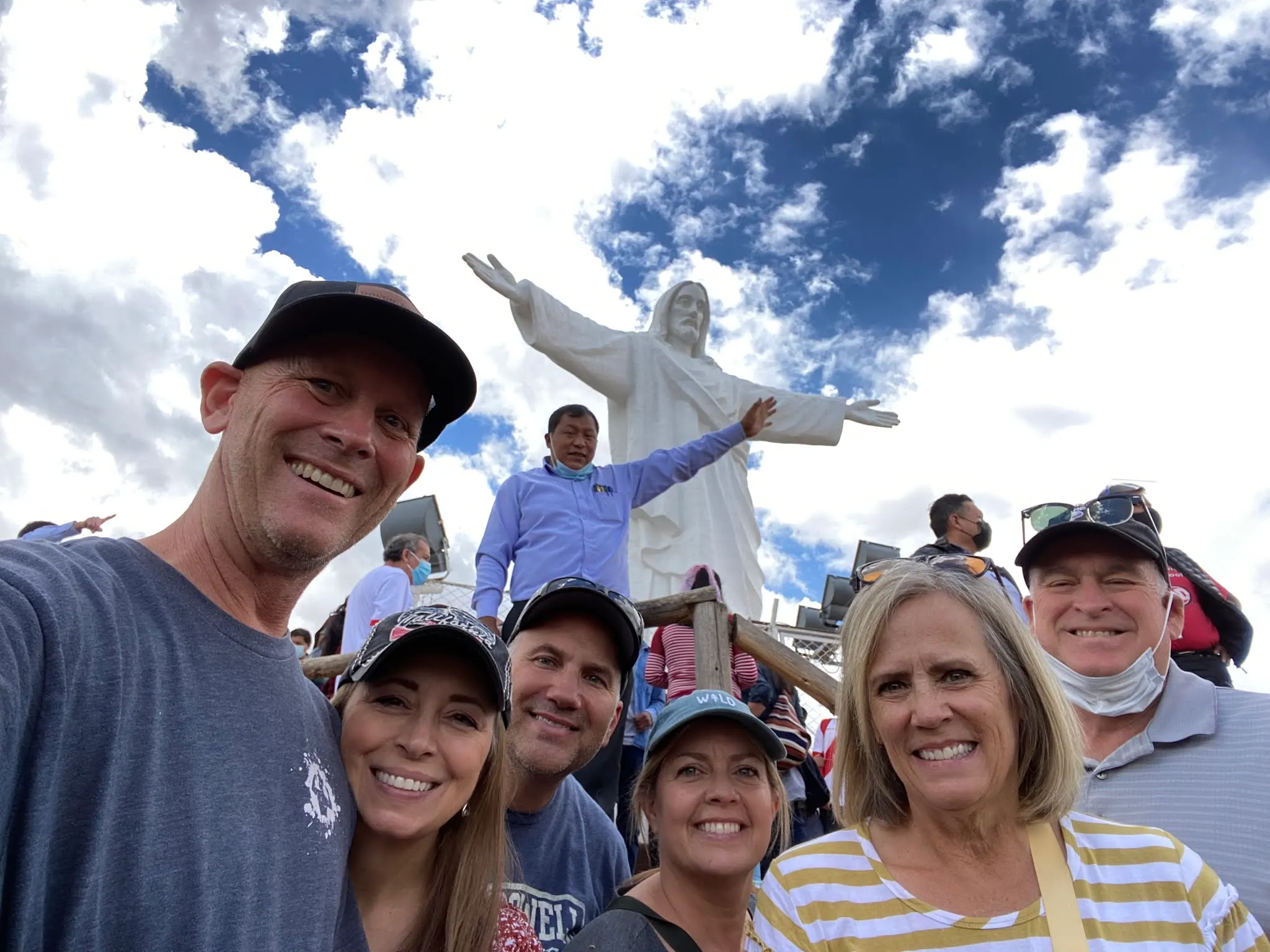 The group at Cristo Blanco….