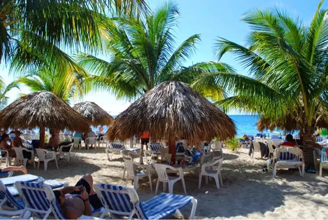 Mr. Sanchos beach area for food and drinks.....