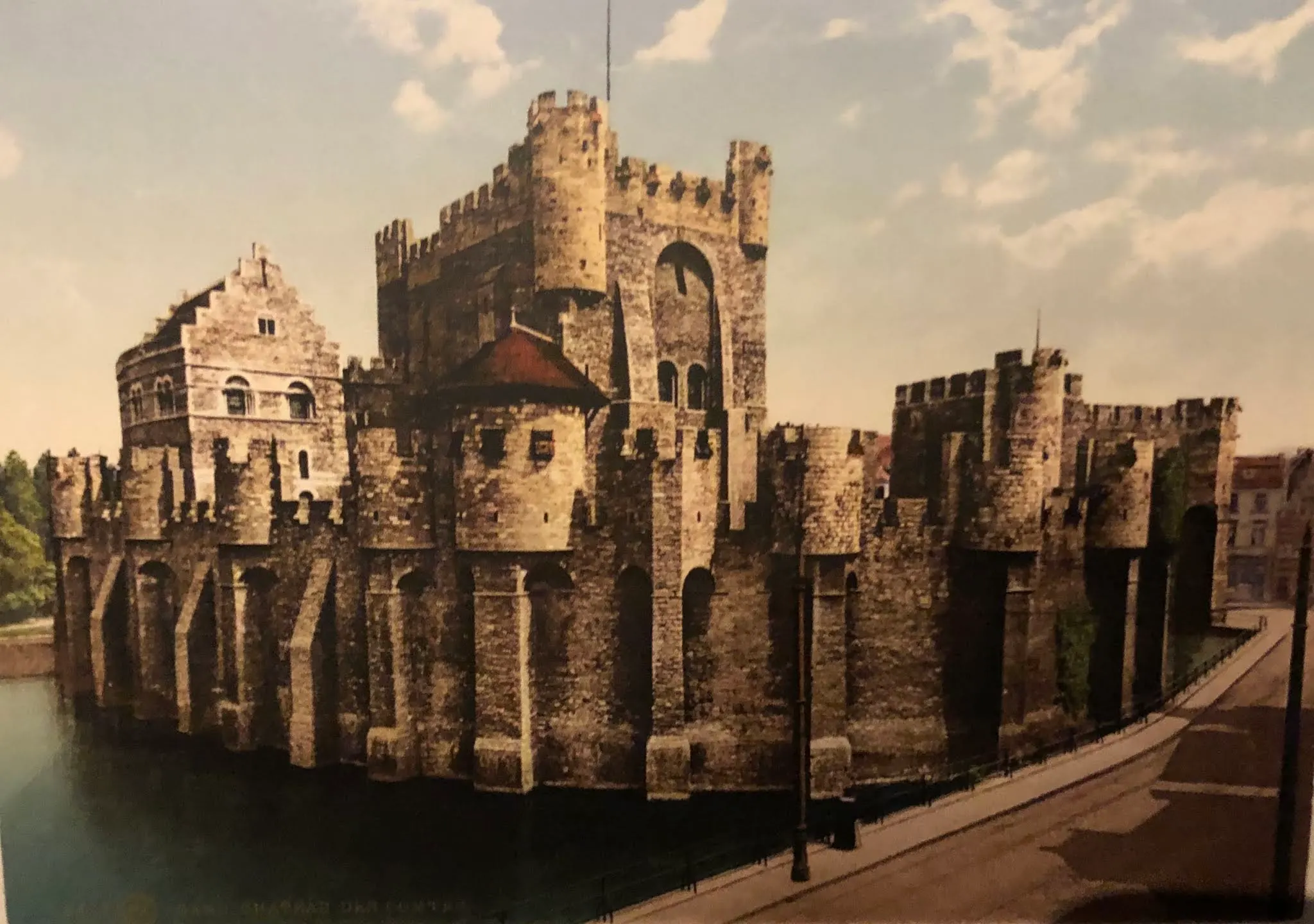 The castle...on a postcard.