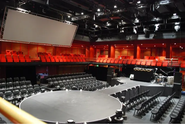 The smallest theater....seats 350 if I remember right.