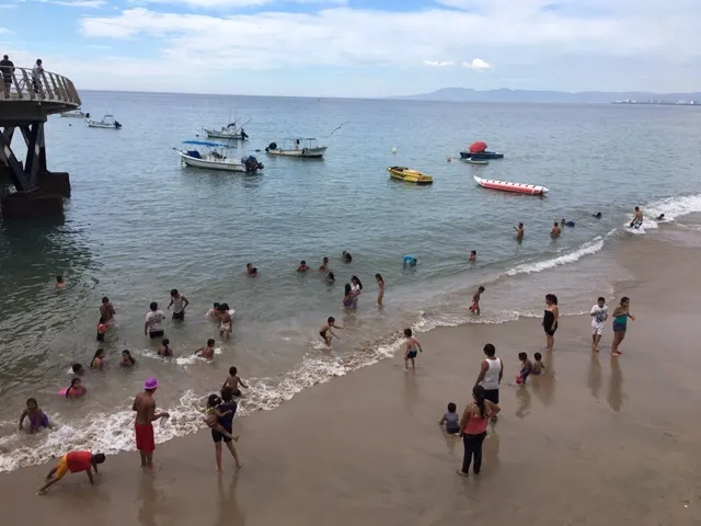 The locals enjoying their 'swimming hole'...