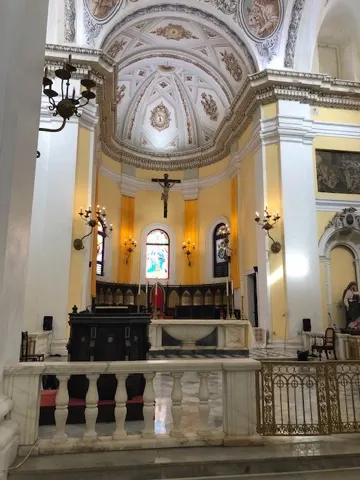 We did go to church this Sunday...but not The Church of Jesus Christ of Latter-Day Saints! It was nice to be in this old cathedral. They are always distinct all over the world.