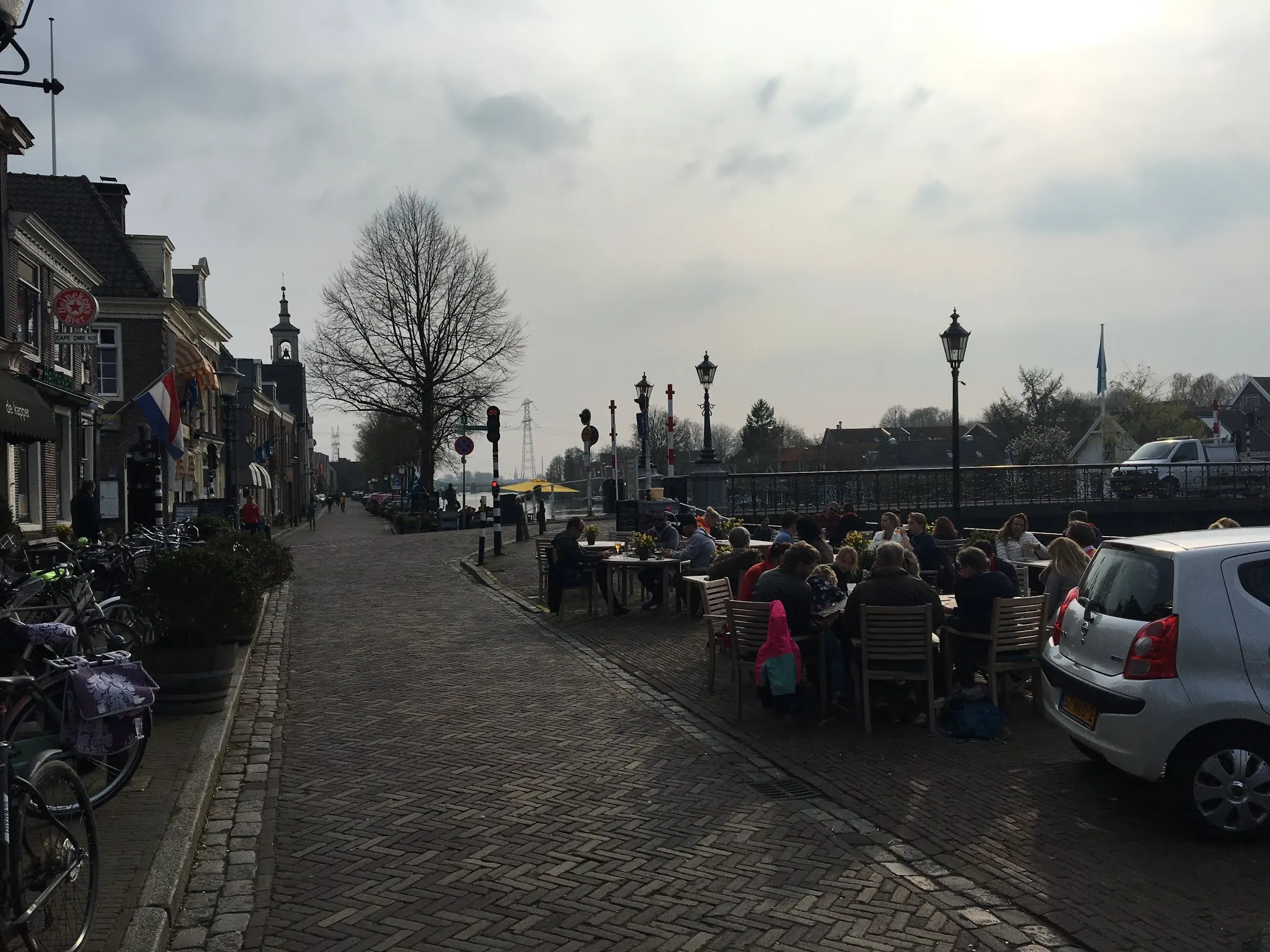 Muiden street along the canal...