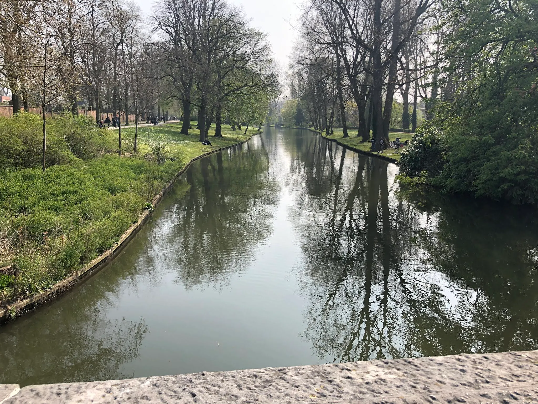 Pretty park in Bruges. We passed while walking back to our car at the train station.