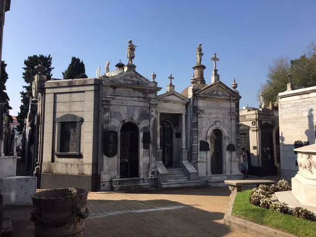 One of the hundreds of sepulchres in the cemetery. It was crazy how ornate these things were. But they would bury many, many family members in these things.