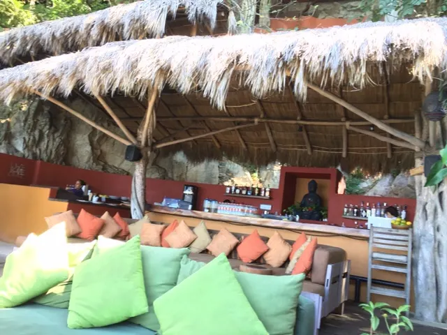 After eating, they had a lounge area with comfy couches to relax in....