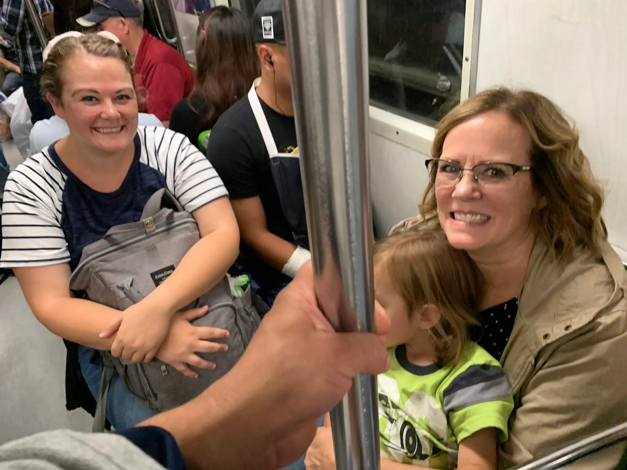 Sitting on the subway.....