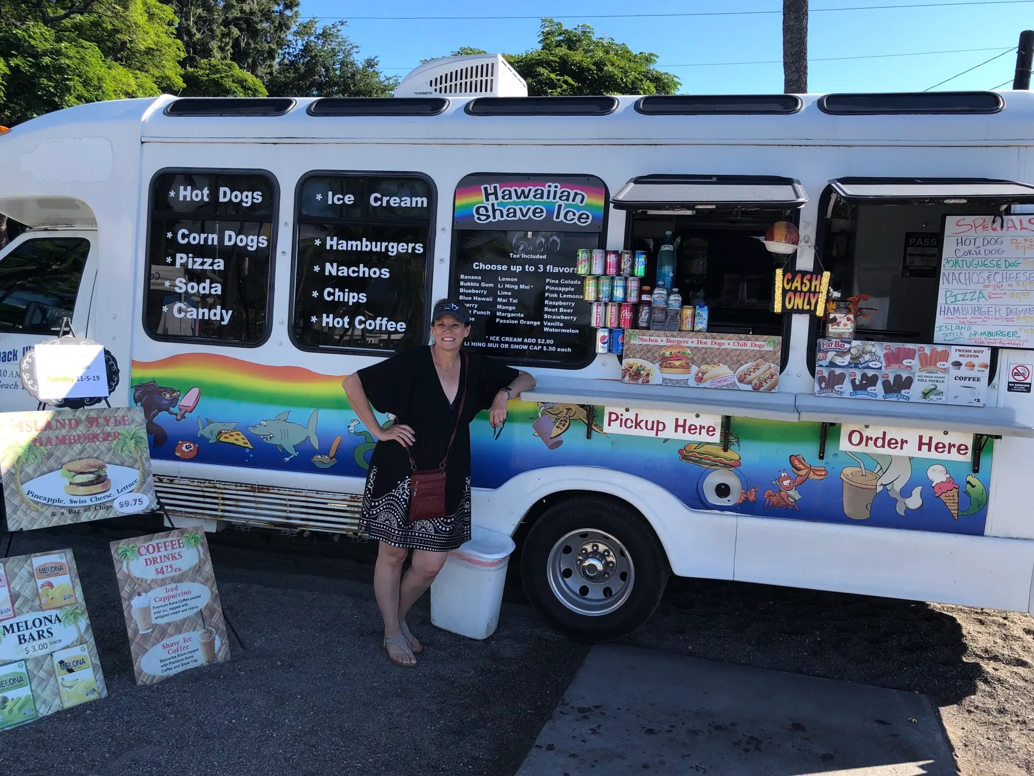 The shaved ice truck....