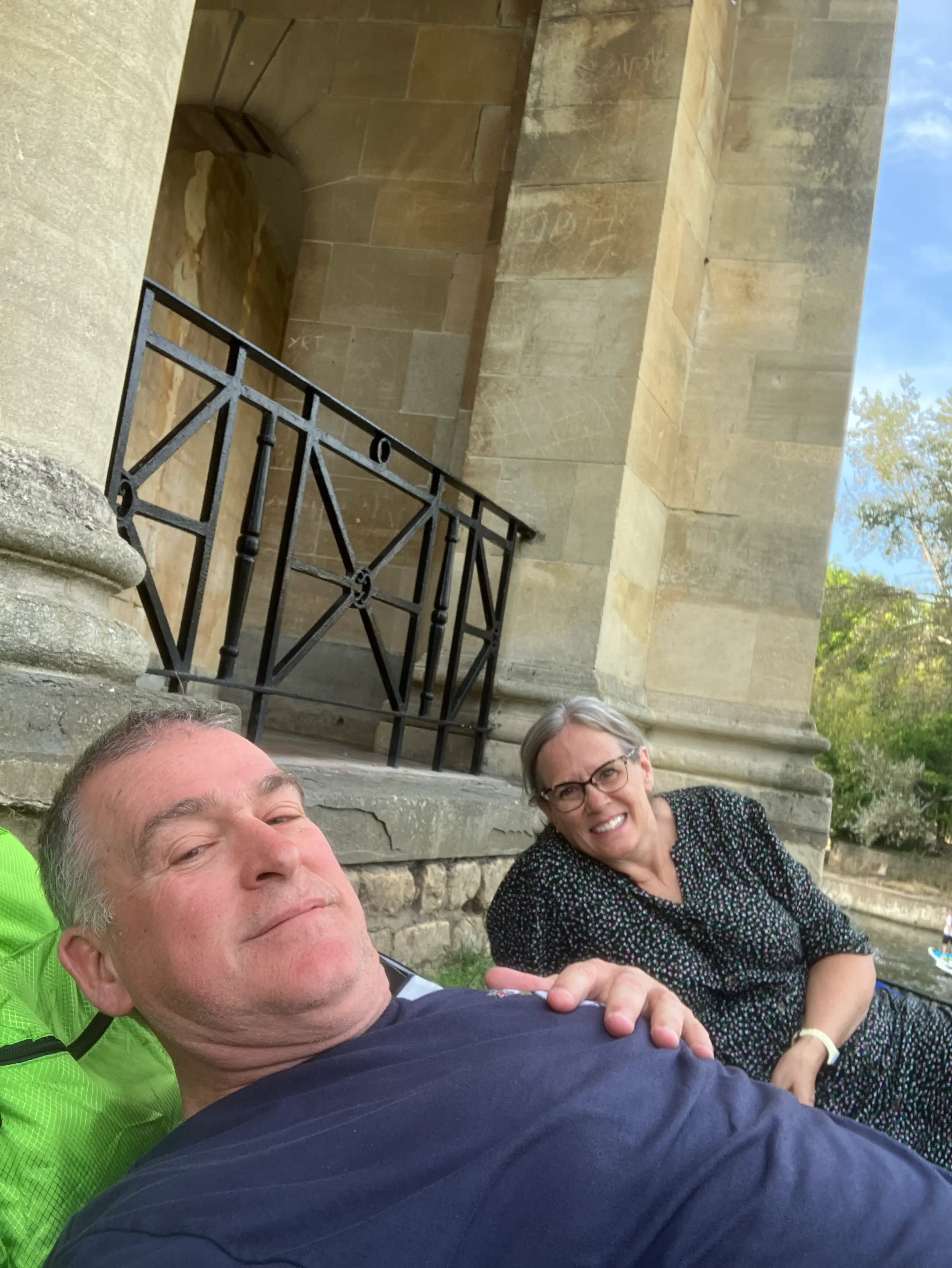 Just chillin by the river in the Parade Park there.