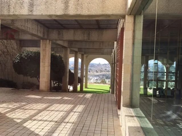 Another picture looking down a hall out towards the old Jerusalem. Unfortunately, these were taken behind doors as they would not let people walk around while church services were going on.