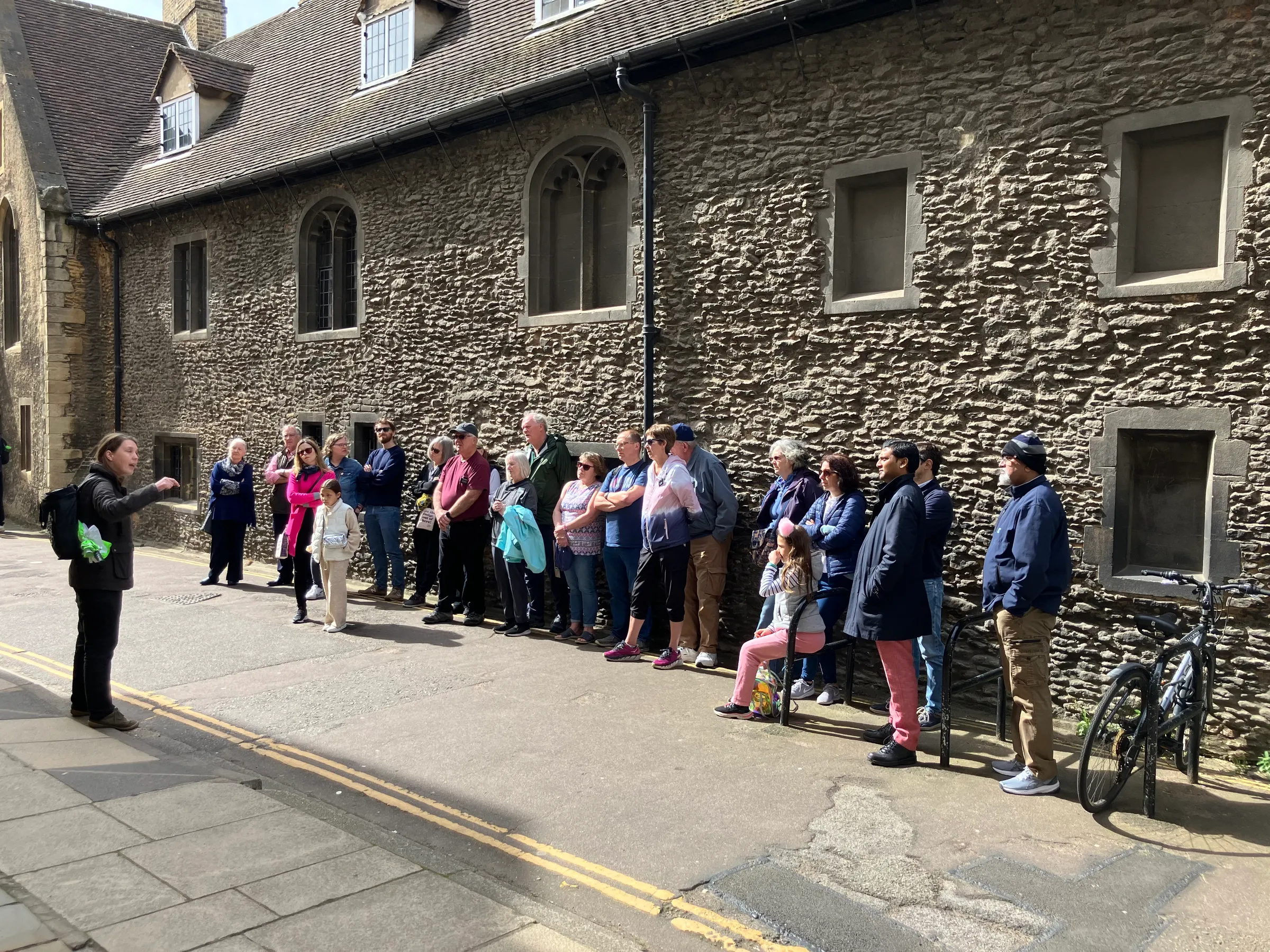 A couple of pictures of our tour group stopping and talking at different stops.