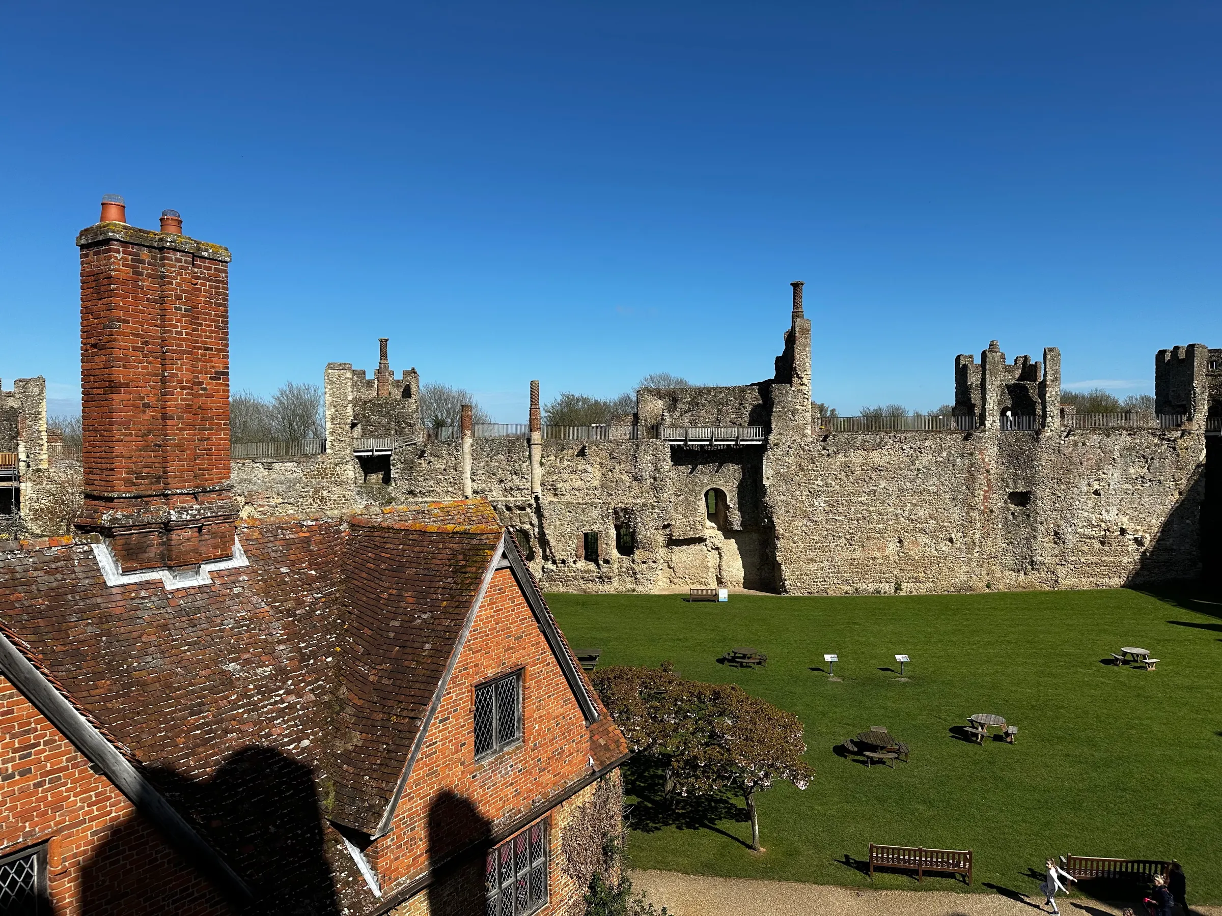 The whole group out enjoying a beautiful, blue sky, day….