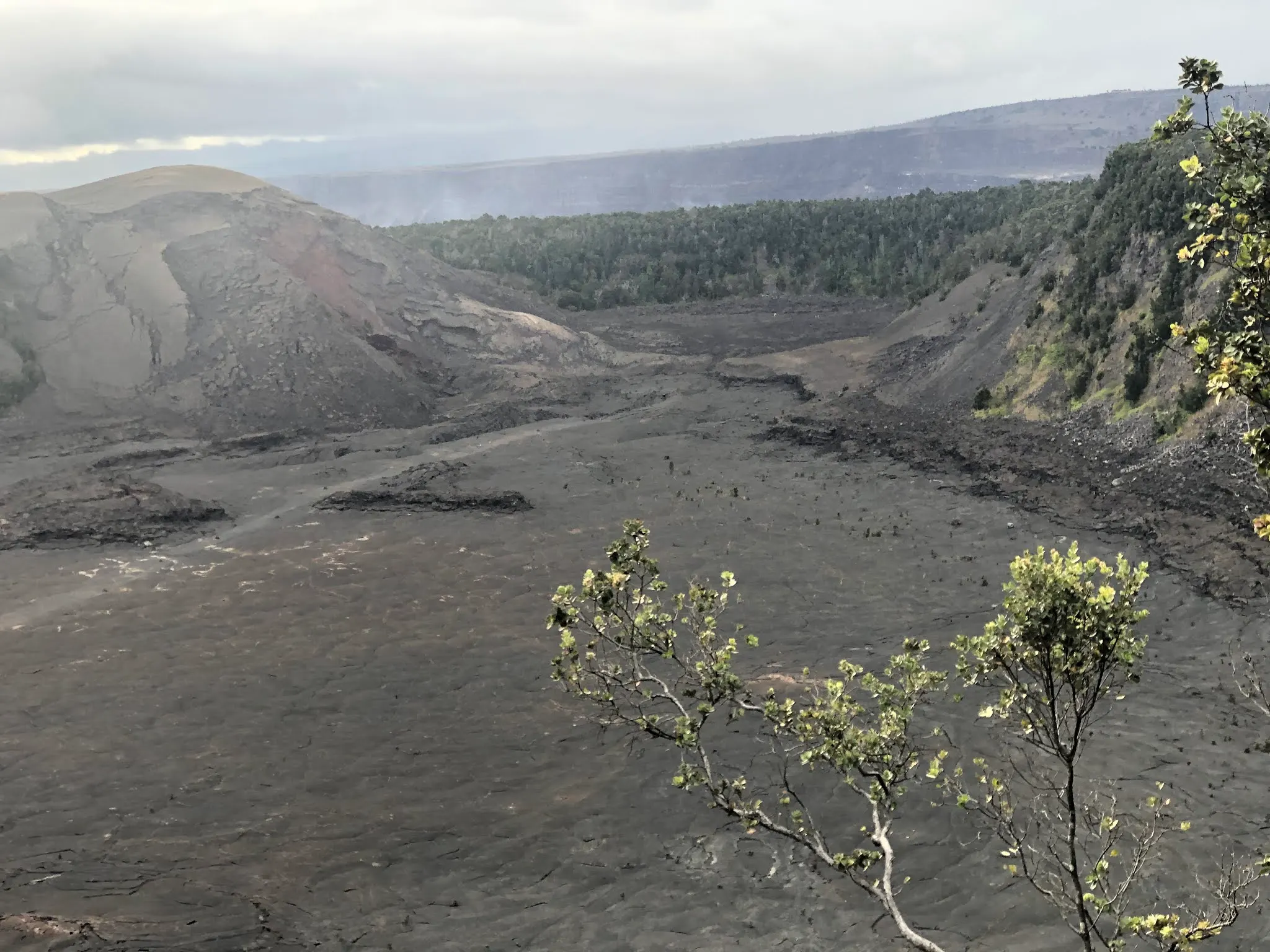 The volcanic crater