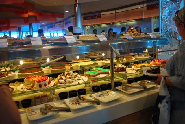 The dessert bar on the last day....