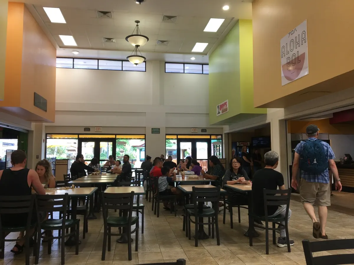 Food Court at WaiaKola (something like that!)