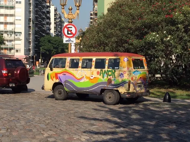 Do you think this drove down from San Francisco for the day? Brought me back to the 60's.