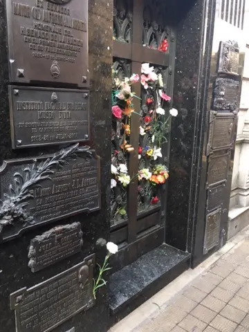 Eva Peron sleeps here....