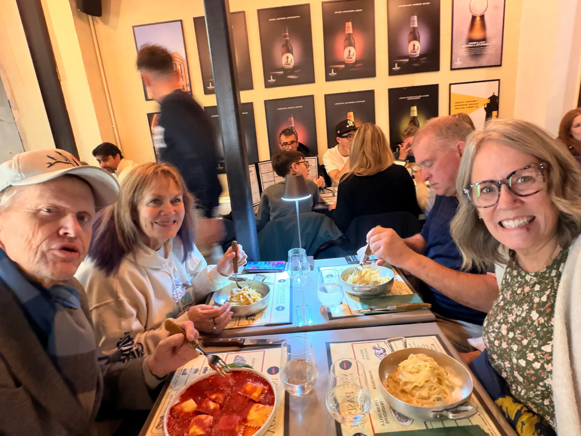 An Italian dinner….again! I’m ready for some Chinese food!