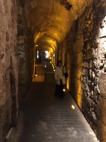 Herod's tunnels and arches....