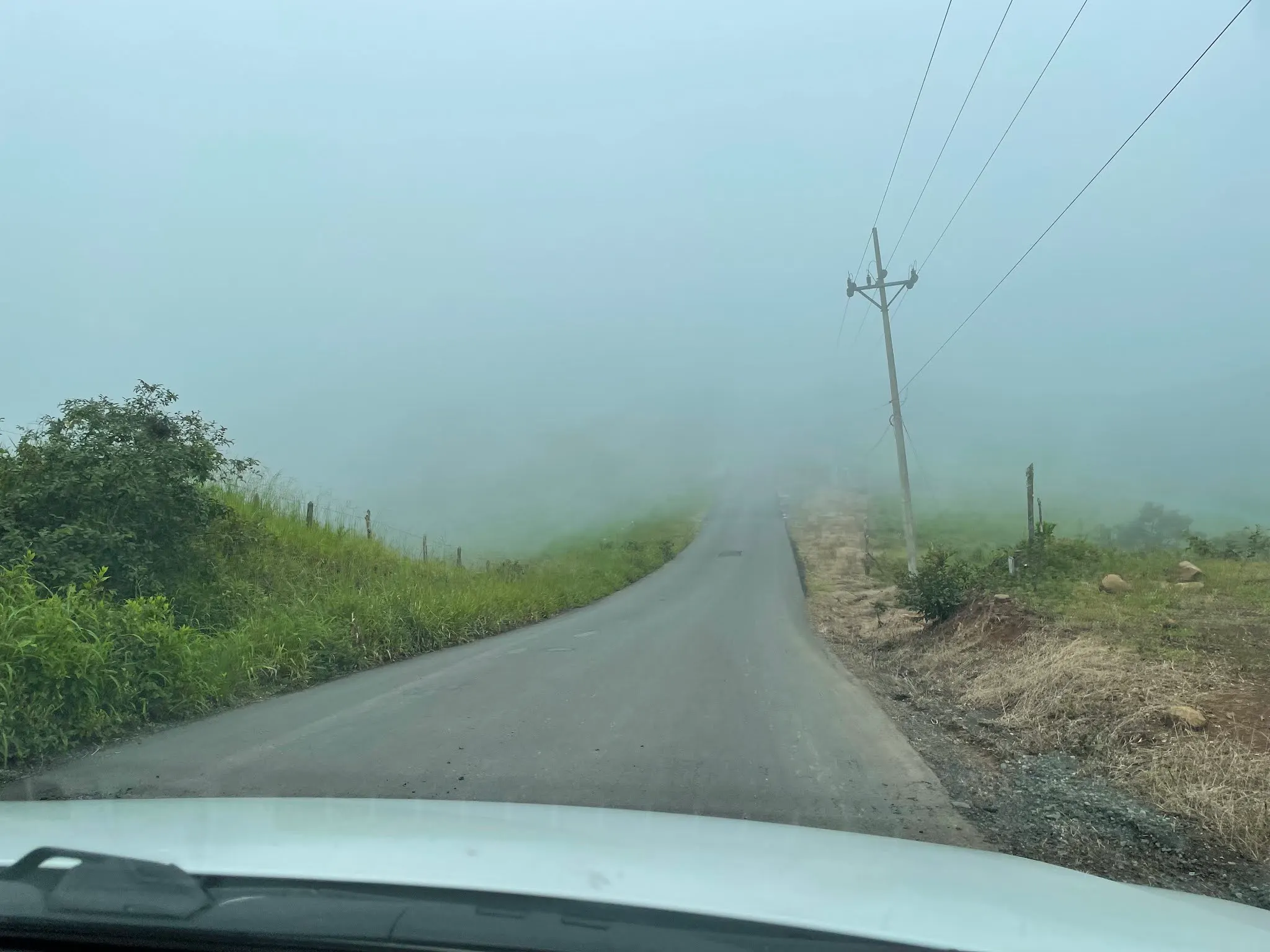 Another driving shot of driving in the clouds.