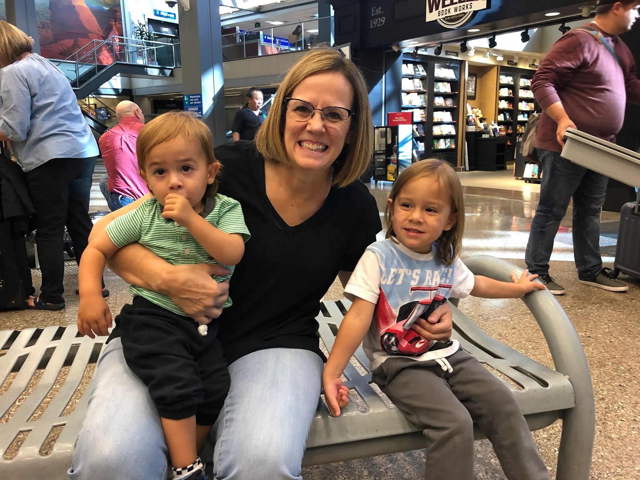 At the security point in the SLC airport...