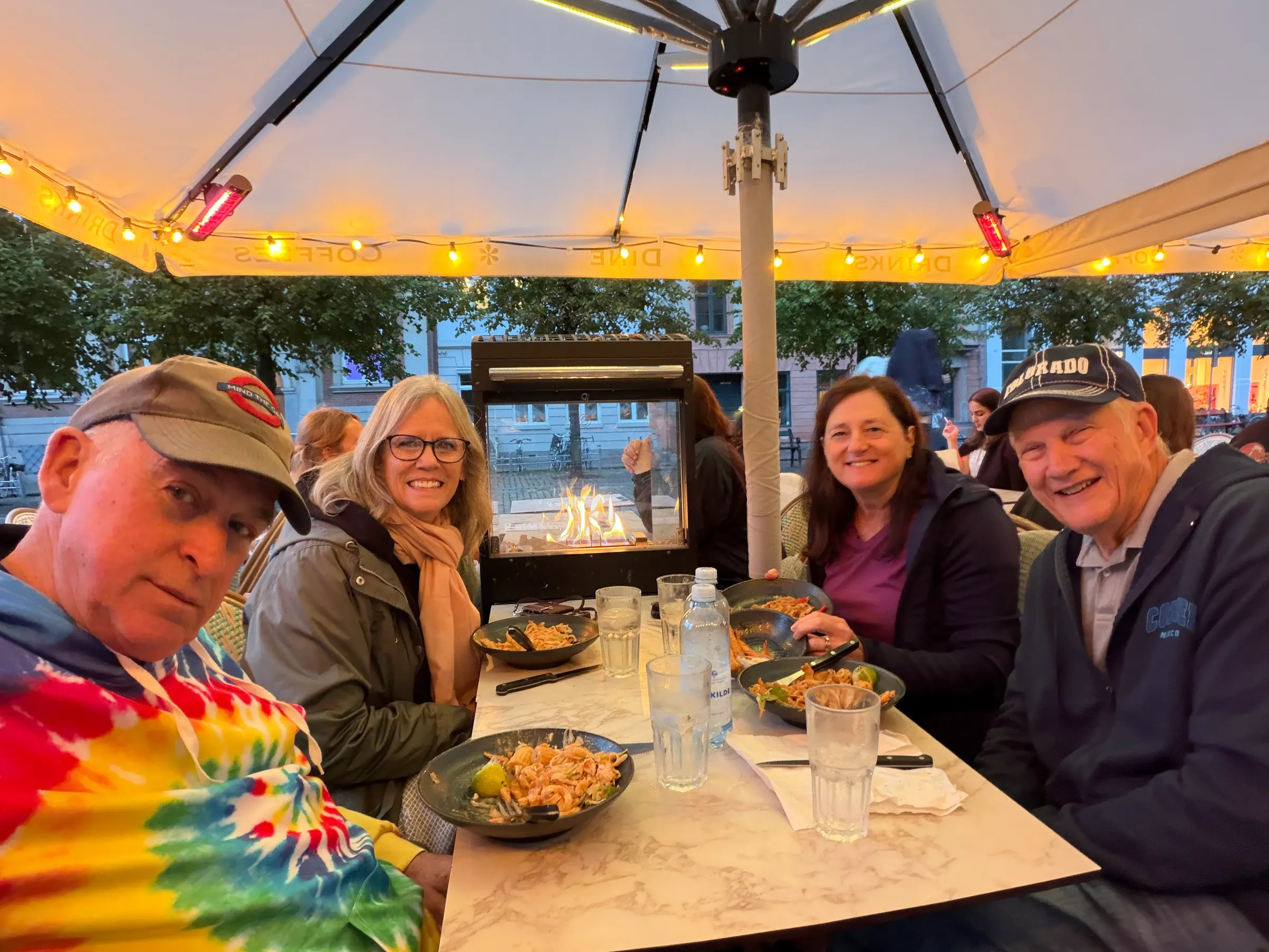 Our good friends made it having had a miserable travel day. We were so glad to see them. It’s going to be a fun trip! I took the selfie…look at my focus!