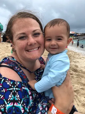 Karlie and the handsome little man....
