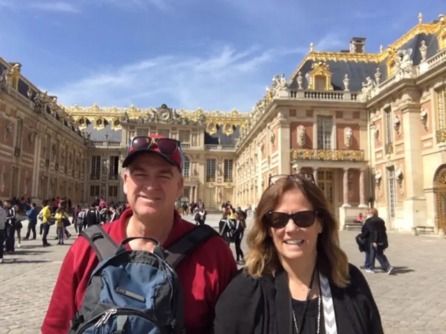 Us in front of the palace...