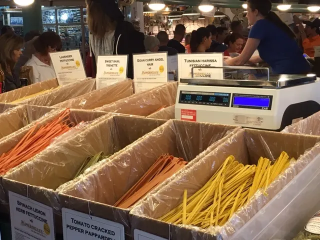 Pasta galore at Pike's Market...
