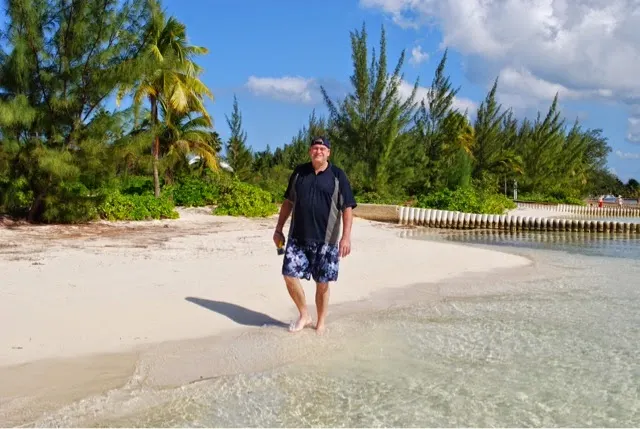 Hiking on the beach....