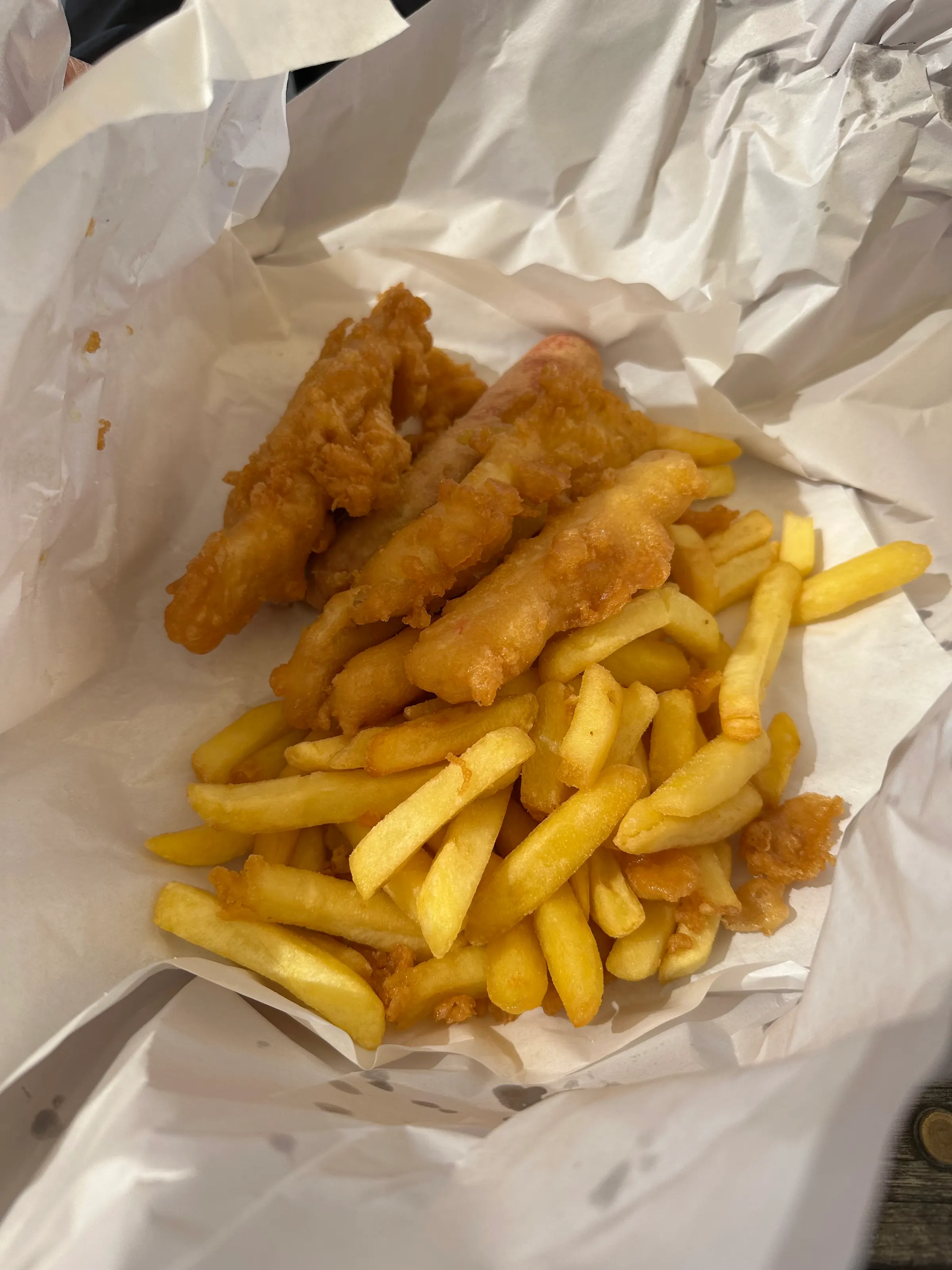 Our greasy lunch. We could have chose better…just too greasy.