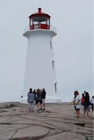 The lighthouse at Peggy's Cove...