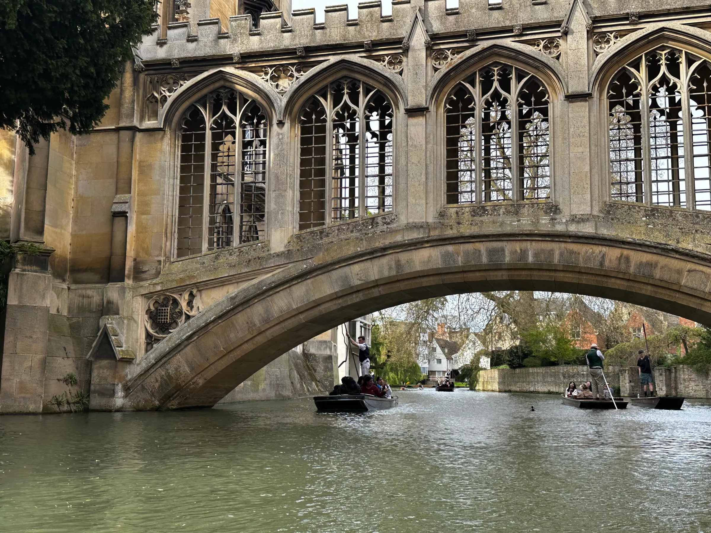 One of the many cool bridges that spanned the river Cam.