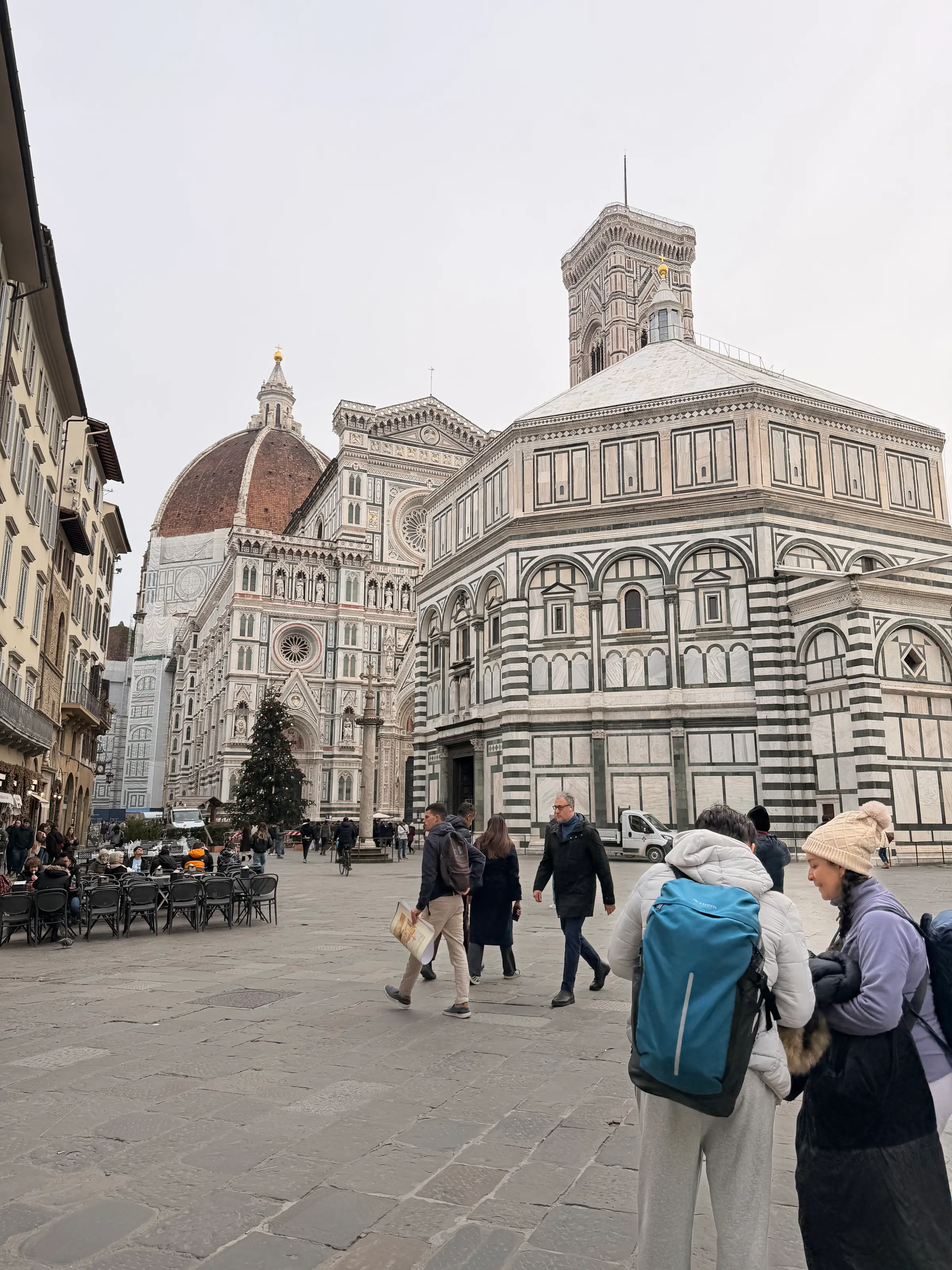 The piazza where the Duomo is found.