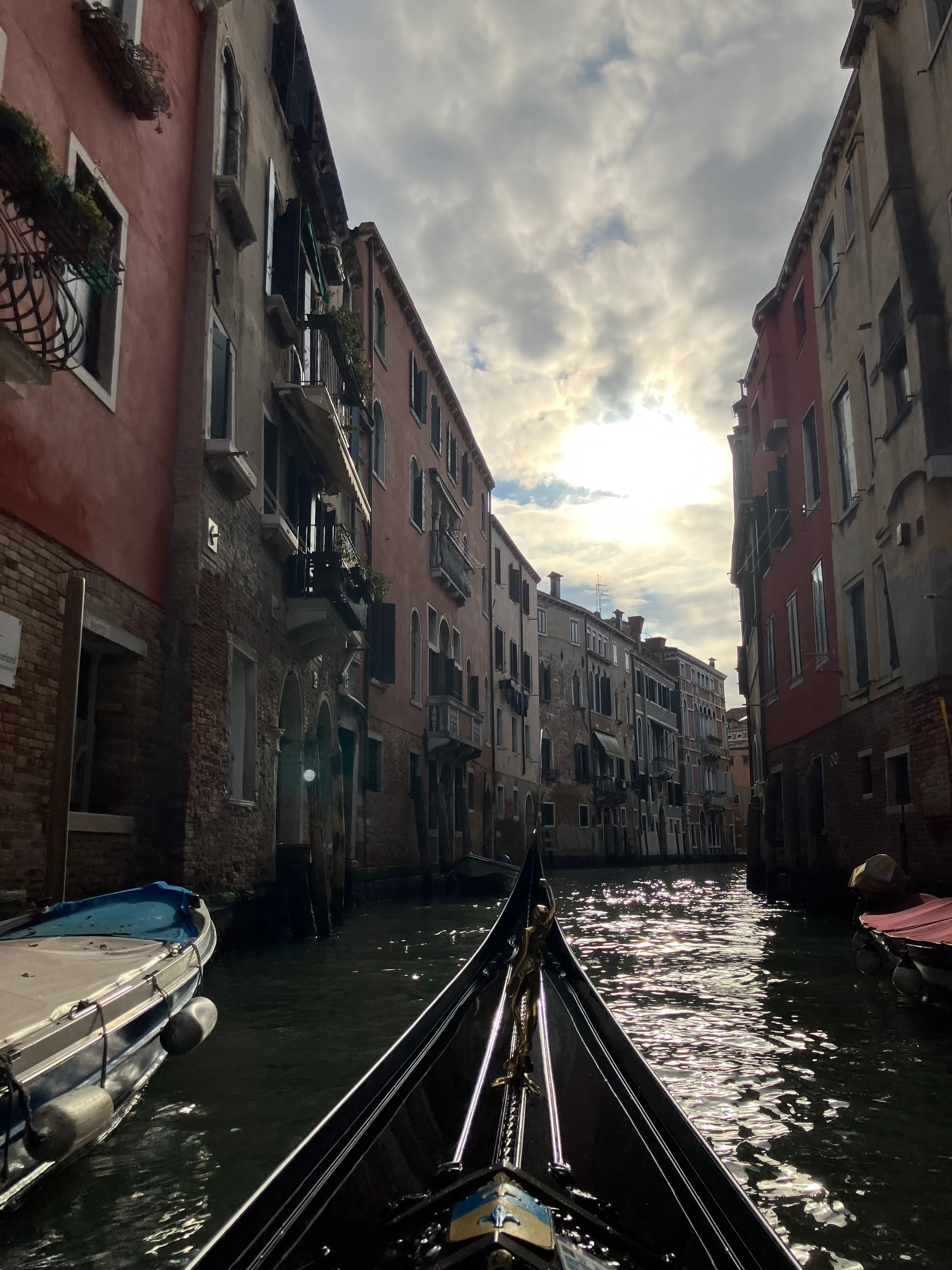 Going down Venice canals on a Gondola. More pictures to come on this.
