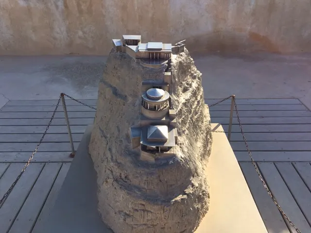 This is an example of how part of the fortress looked on PART of the mountain. So high up...think about how you deal with water, food, etc. in such a high remote place. Crazy...