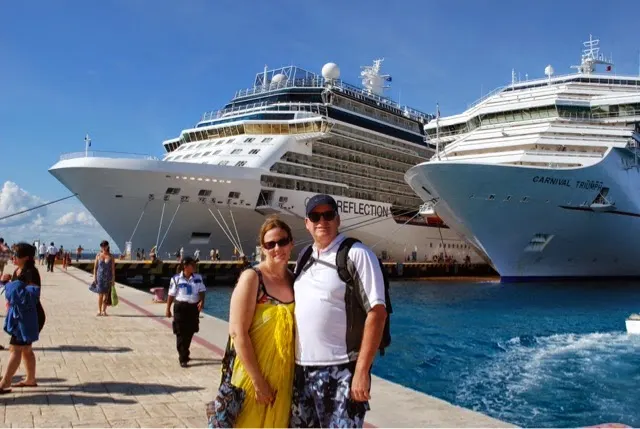 Great day in Cozumel! Tim and Denise 2015 Cruise, Cozumel Mexico.