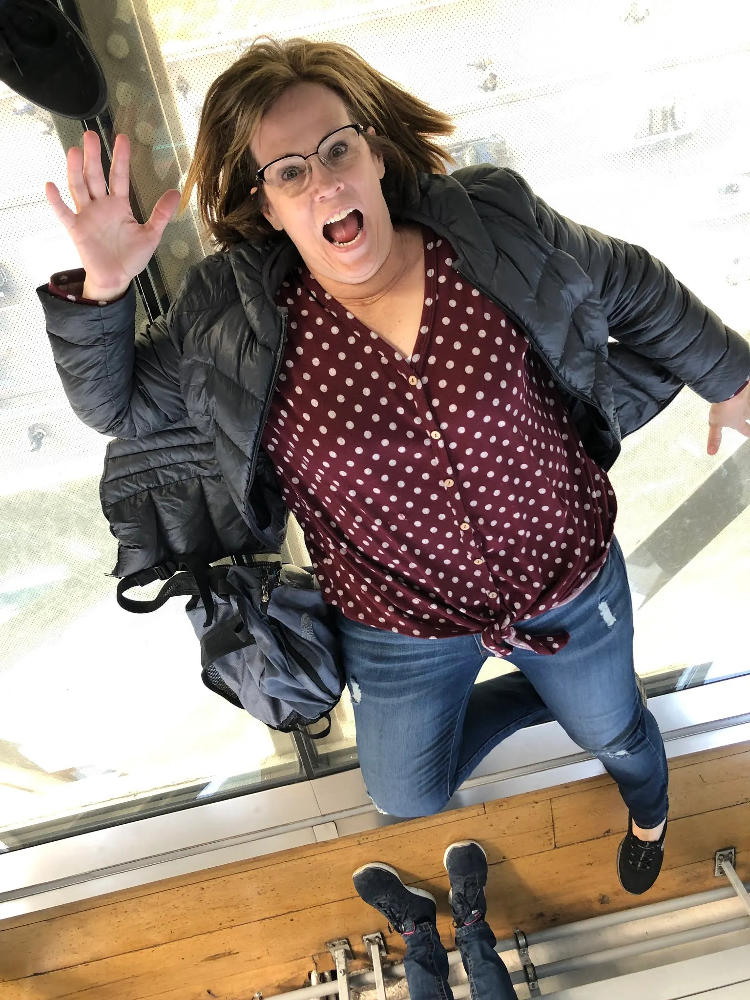 Denise’s death wish on the Tower Bridge...