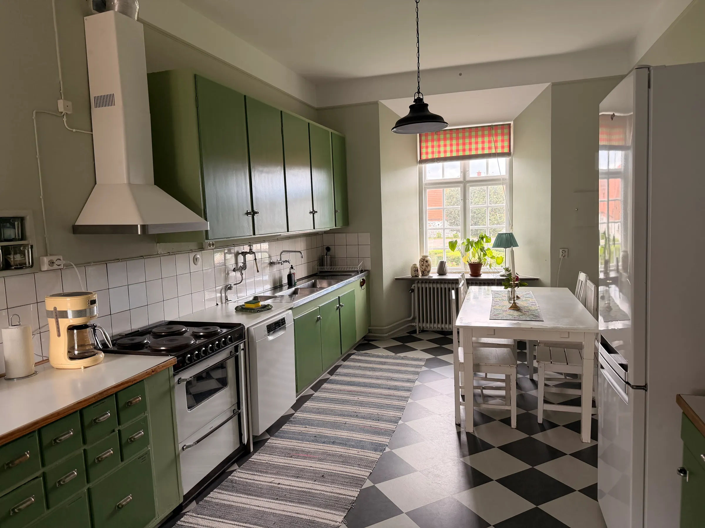 This is the kitchen in our flat here. Really quite big.
