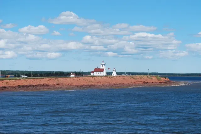 The Wood Island Lighthouse as we depart PEI....