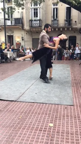 Tango dancers in a small square.....