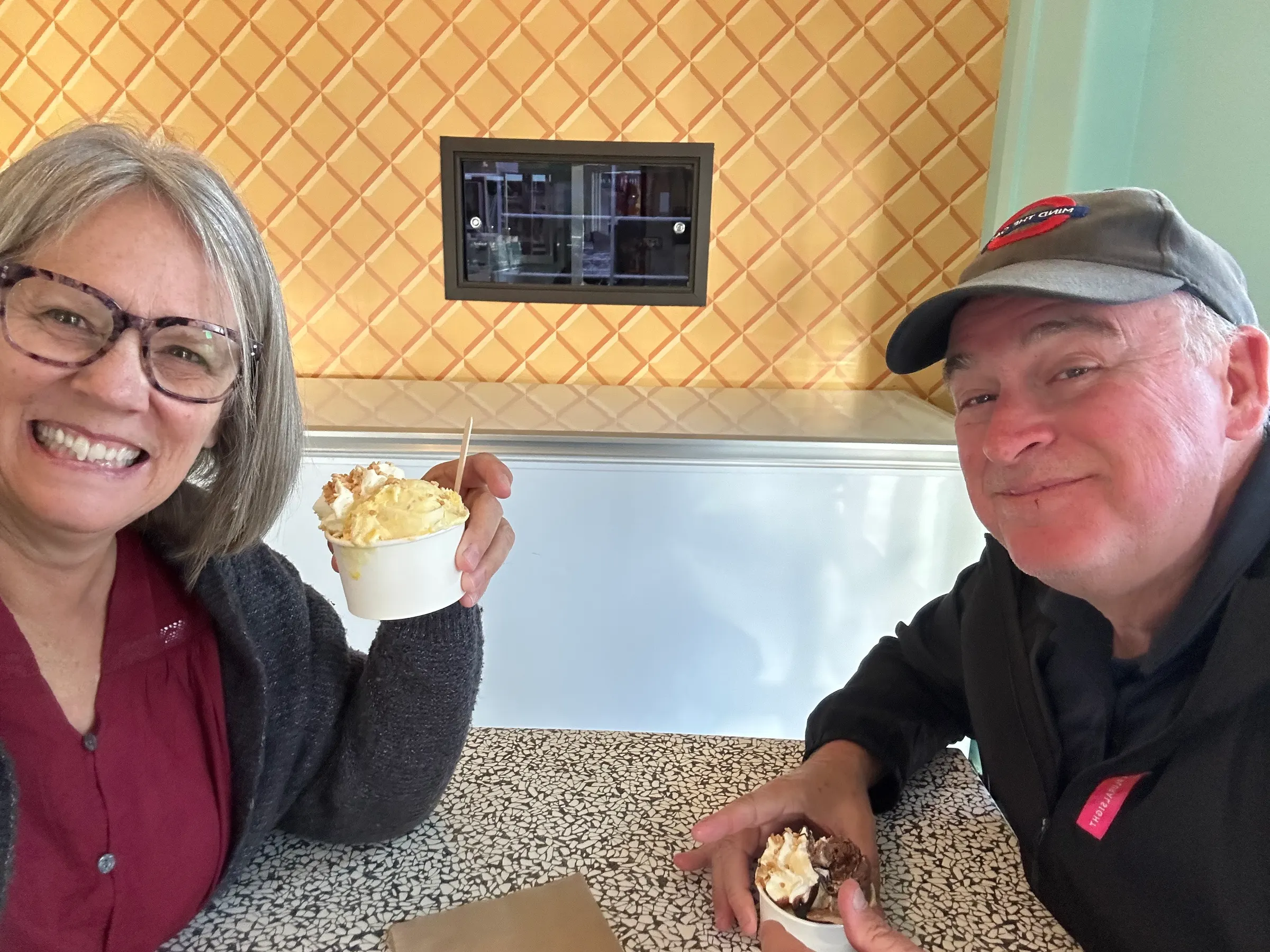 Yum…some ice cream!