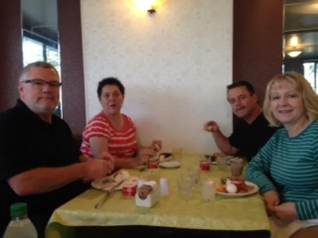 Breakfast friends this morning....