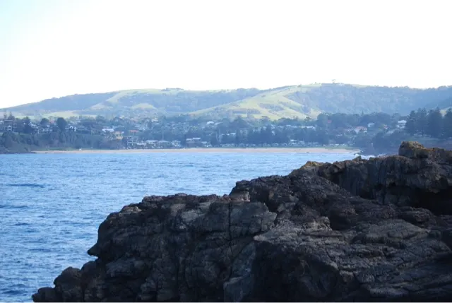 Looking back to the town of Kiama...